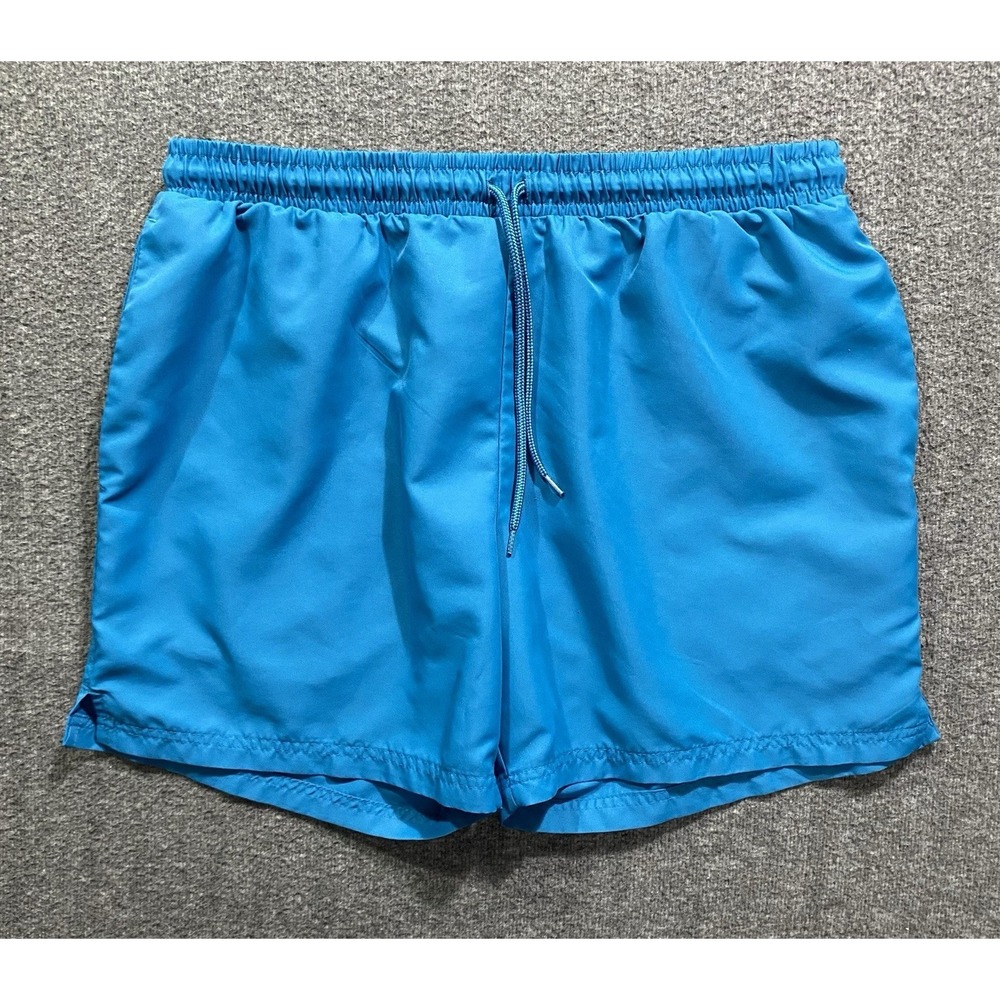 BCG Mens Training Campus Shorts Blue Athletic Gym Pockets 5in Inseam Size L